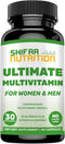 Halal Multivitamins for Women, Men & Adults, 30 Servings | Iron, Vitamin A, B6, B12, Biotin, Niacin, C, D3, E, Zinc, Calcium, Folic Acid, CoQ10 | ...