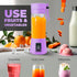 Portable Blender - Compact and USB Rechargeable Personal Travel Blenders for Smoothies, Shakes and Ice - Mini Fruit Juice Mixing Shaker Bottle - 3...
