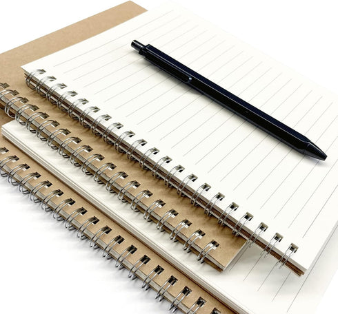 2 Pack College Ruled Notebook, Soft Yellow Cover Spiral Notebook, Memo Notepad Sketchbook, Students Office Business Diary Spiral Book Journal,100 ...