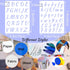 20 Pack Letter Stencils 6 x 8 Inch Alphabet Stencils Letters and Numbers Stencil Lettering Stencils Bullet Journaling Stencils...