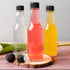 30 Pack Hot Sauce Bottles, 5oz Clear Woozy Bottles with Leak Proof Black Screw Caps and Snap On Dripper Inserts, Empty Beverage Bottles with Label...