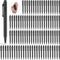 72 Pcs 4'' Mini Pens Bulk, Small Retractable Ballpoint Pens, 0.7 mm Fine Point Pens with Clip, Tiny Ink Black Pens, Smooth Writing Rollerball Pens...
