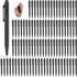 72 Pcs 4'' Mini Pens Bulk, Small Retractable Ballpoint Pens, 0.7 mm Fine Point Pens with Clip, Tiny Ink Black Pens, Smooth Writing Rollerball Pens...