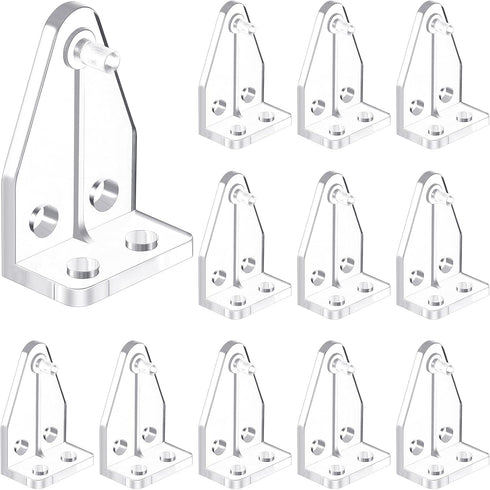 12 Pieces 1 Inch Hold Down Brackets Clear Plastic Hooks Blind Holder Replacements for 1 Inch Mini Horizontal Blinds Shades Windows Doors...