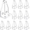 12 Pieces 1 Inch Hold Down Brackets Clear Plastic Hooks Blind Holder Replacements for 1 Inch Mini Horizontal Blinds Shades Windows Doors...