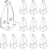 12 Pieces 1 Inch Hold Down Brackets Clear Plastic Hooks Blind Holder Replacements for 1 Inch Mini Horizontal Blinds Shades Windows Doors...