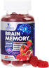 Brain Supplement Gummies for Concentration Memory & Focus Support - Brain Clarity Health with B6 B12, Phosphatidylserine, Coffee Extract, Nootropi...