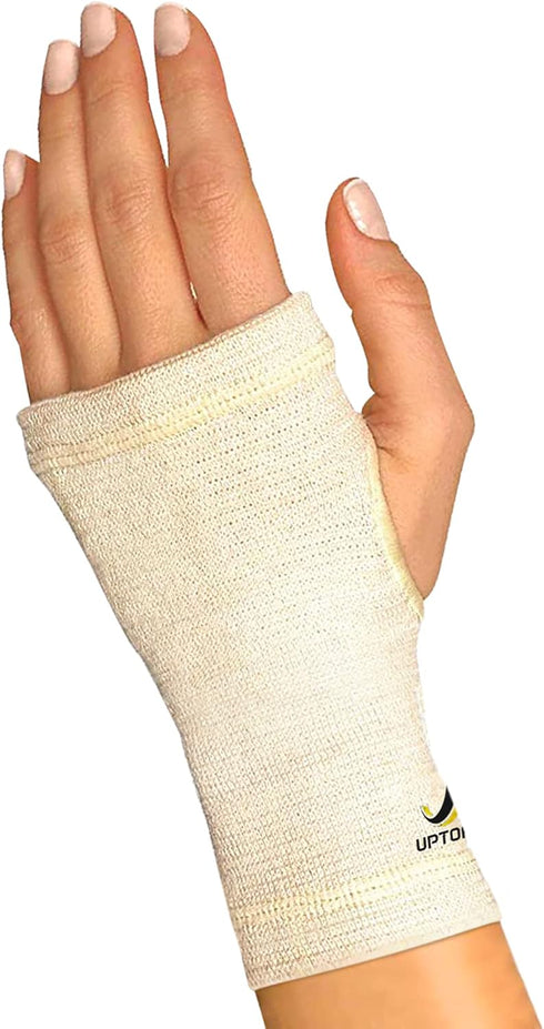 Copper Wrist Compression Sleeve, Hand Brace Wrist Support for Carpal Tunnel, Wrist Brace for Tendonitis, Breathable Copper Compression Sleeve, Whi...