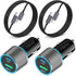 2 Pack 38W USB C Car Charger Fast Charging for iPhone 15 Pro/Max/Plus/Samsung Galaxy S24/Ultra/S23/S22 fe Dual Port Cigarette Lighter USB Charger[...
