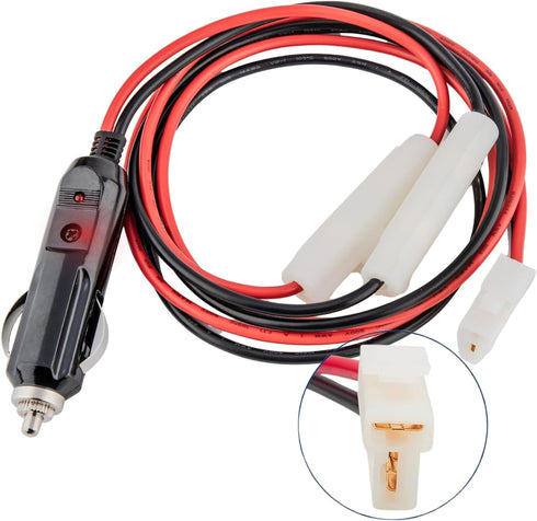Anina DC 12V Car Charger for CB Mobile Radio Connector Replacement Power Cable with 15A Fuse for YAESU FT-7800R FT-7900R FT-8900R FT-2600 Kenwood ...