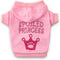 DroolingDog Girl Dog Shirts Pink Dog Clothes Puppy Hoodie Female Princess Crown Sweatshirt Pet T Shirt for Small Dogs Girls, XS...