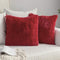 MIULEE Pack of 2 Luxury Faux Fur Throw Pillow Cover Deluxe Winter Decorative Plush Pillow Case Cushion Cover Shell for Sofa Bedroom Car 18x18 Inch...