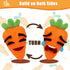 Social Emotional Learning Toys - Big Feelings Carrot Social Emotional Games for Kids - 26 Facial Expressions, 10 Educational Flashcard - Preschool...