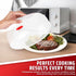 Flexzion 10 Inch Small Microwave Splatter Cover - BPA-Free Anti-Splatter Microwave Cover with Adjustable Steam Vent, Dishwasher Safe, Transparent ...