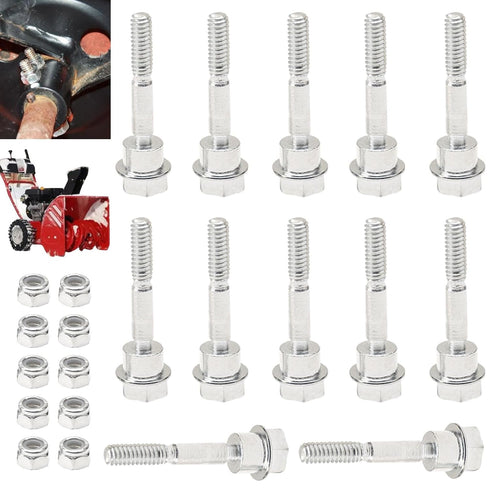 12 Pcs 580790401 Snow Throwers Shear Bolts and Nuts for Husqvarna/AYP 539976978, 595086601 588077502 2 Stage Snow Blowers 570XP 575XP...