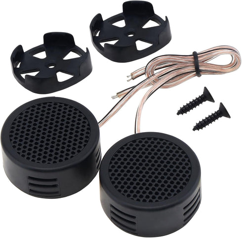 Car Tweeters, 2pcs 500W High Efficiency Mini Dome Tweeter Speakers for Car Audio System...