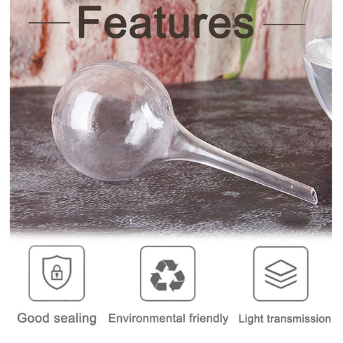 8 Pcs Clear Plant Watering Globes,Plastic Self-Watering Bulbs,Automatic Watering Globes,Garden Water Device for Plant Indoor Outdoor...