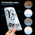 16 Pieces Inspirational Word Stencil Kit Motivational Stencils Inspirational Word Reusable Polyester Film Template Stencils with Open Ring for Pai...