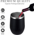 MEWAY Stemless 12oz Wine Tumbler Glasses with Lid -Insulated Double Wall Vacuum Stainless Steel Travel Tumbler with Straw,for Woman Under 10 dolla...