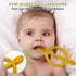 Baby Teething Toys with Easy-Hold Handle, Silicone Infant Toothbrush, Textured On Both Sides Helps Massage, Soothe Sore Gums, Teething Toys for Ba...