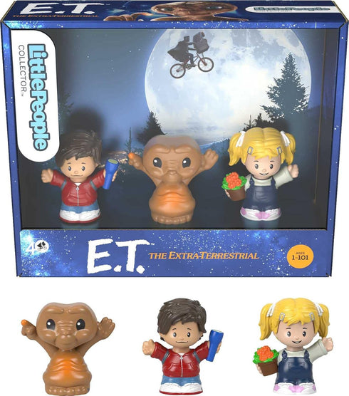 Little People Collector E.T. The Extra-Terrestrial Movie Special Edition Set for Adults & Fans, 3 Figures in Display Box...