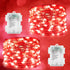 2 Pack Fairy Lights Battery Operated 200 LED 66Ft Silver Wire Starry String Lights Auto Timer 8 Modes Waterproof Mini String Lights for Outdoor In...