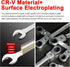 Ratchet Wrench, 19mm Combination Wrench, 180 ° Flex Head Ratcheting Wrench, Anti-rust Wrench Tool...