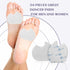 24 Pieces Foot Pads for Dancer Sesamoiditis Pads for Ball of feet Pain Felt Forefoot Cushion Pads Self-Adhesive Foot Cushion Pads for Men Women Da...