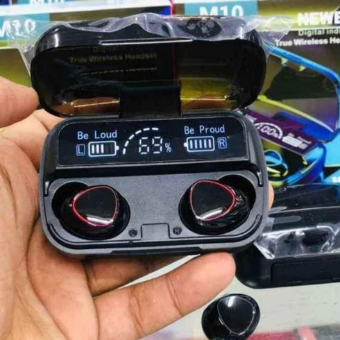 M10 Wireless Earbuds Bluetooth 5.1 TWS Earphones Full Touch Control Headphones Built-in Microphone Immersive Sound Quality Ensure Fast Stable & Au...
