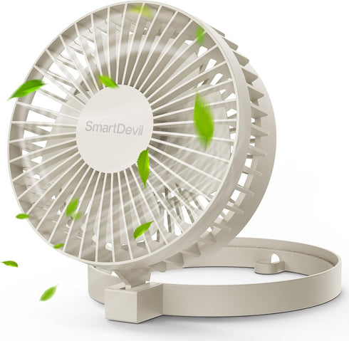 SmartDevil USB Desk Fan, 2 Speeds Small Personal Desk Fan, 90° Rotate Portable Foldable Mini Desktop Table Fan, Strong Wind, Quiet Operation, for ...