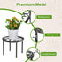 Plant Stand, 11.41IN High Heavy Duty Potted Plant Holder, Flower Pot Stand Anti-rust, Round Plant Rack for Room Indoor and Outdoor Courtyard, Gard...