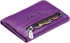AINIMOER Small Leather Wallet for Women, Slim Compact Credit Card Holder RFID Blocking Wallets Organizer with Coin Pocket, Lichee Purple...