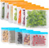 IDEATECH Reusable Storage Bags, 12 Pack BPA Free PEVA Reusable Freezer Bags,Reusable Gallon Bags, Reusable Sandwich Bags, Silicone Food Bags for W...