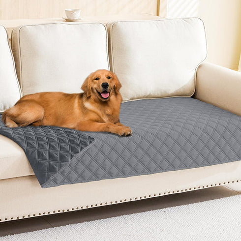 smiry Waterproof Dog Blanket, Reversible Dog Bed Cover Pet Blanket, Soft Couch Cover for Dogs Washable, Bed Couch Sofa Furniture Protector for Pup...