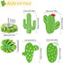 30 Pcs Cactus Push Pins, Wooden Cactus Plants Push Pins Decorative Cute Leaf Thumb Tacks Cork Board Thumbtacks for Bulletin Board Photos Wall Pins...