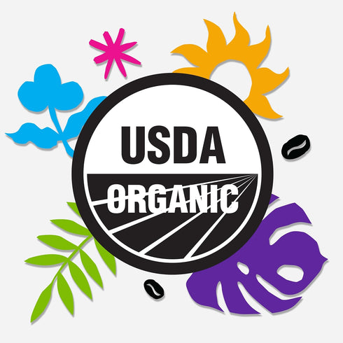Ethical Bean Fairtrade Organic Coffee, Lush Medium Dark Roast, Ground Coffee Beans- 100% Arabica Coffee (8 oz Bag), 0.5 Pound (Pack of 1)...