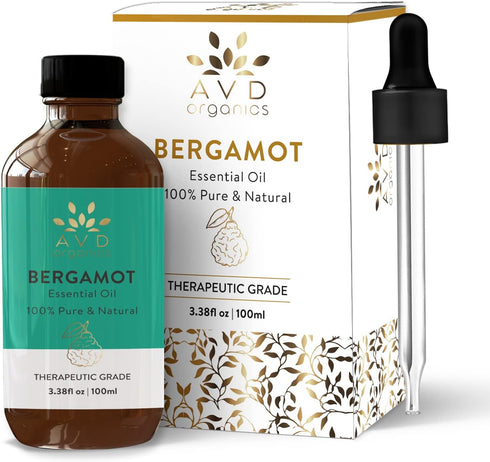 Bergamot Essential Oil for Diffuser - 100% Pure & Natural Bergamot Oil | for Skin, Aromatherapy, Home Fragrance Soap & Candle Making- 3.38 fl. Oz...