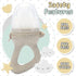 Avee & Co Silicone Teething Pacifier and Fresh Fruit Feeder, Baby Pacifier for Teething, Toddler Teething Toy (Beige)...