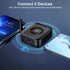 JXTZ Bluetooth Aux Adapter for Home Stereo, Bluetooth 5.1 Receiver with RGB Light, Support FT Card, 3.5mm Aux to Bluetooth Adpater, Low Latency, D...