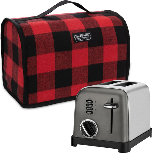 Toaster Cover Compatible with Cuisinart 2 Slice, Appliance Cover with Pockets for Knife & Toast Machine Tongs, Dust Off and Fingerprint Protection...