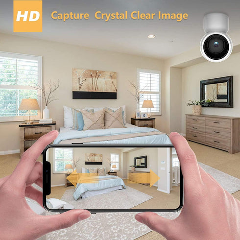 Pet Camera Monitor, Security Camera WiFi Home Dog Camera 1080P HD,Indoor Outdoor Camera for Dog and Cat,Support APP Remote Control/Motion Detectio...