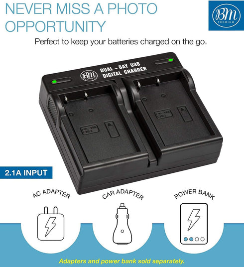 EN-EL5 Dual Rapid Battery Charger for Nikon Coolpix P80 P90 P100 P500 P510 P520 P530 Digital Camera...