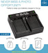 EN-EL5 Dual Rapid Battery Charger for Nikon Coolpix P80 P90 P100 P500 P510 P520 P530 Digital Camera...