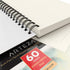 ARTEZA Mixed Media Sketchbook, 5.5 x 8.5 Inches, Pack of 1, 60 Sheets, Micro-Perforated Spiral-Bound Paper Pad for Wet and Dry Media...