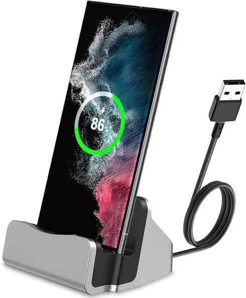 USB C Charging Dock Stand, Fast Charing Station for iPhone 15 Series, Samsung Galaxy, Switch/Switch Lite, LG, HTC, and More Type-C Phones...