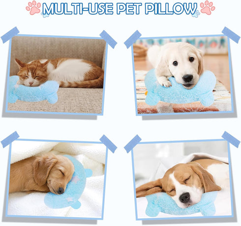 Pet Pillow for Dogs & Cats, Dog Calming Pillow, Dog Neck Pillow U-Shaped Pillow for Dogs & Cat, Soft Fluffy Cat Bed Pillow Pet Calming Toy, Joint ...