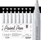 AKARUED White Acrylic Paint Markers, 8 Pack Acrylic White Paint Pen Sets for Rock Painting, Wood, Stone, Glass, Ceramic, Paper, Drawing, Art Proje...