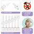 Baby Proofing Safety Cabinet Locks - Child Proof Latches for Dresser Drawer Cupboard Doors Closet Oven Refrigerator Fridge - Adjustable Childproof...