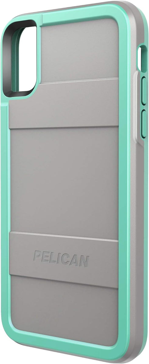 Pelican Protector Phone Case for iPhone Xs & X (Gray/Aqua)...