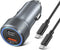 USB C Car Charger, OKRAY 36W Fast Charging Type C Car Phone Charger Dual Ports Cigarette Lighter Adapter with 6FT USB C to C Cable Compatible for ...